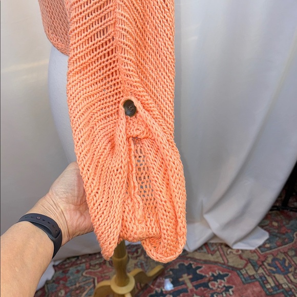 Simply Noelle Peach Sweater Crop Cardigan, Small, NWOT - Picture 8 of 9